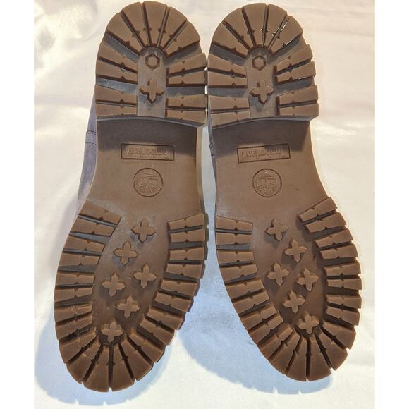 Timberland Women's Courmayeur Valley Chelsea Boots Taupe Nubuck Leather Size 10 - Picture 7 of 9